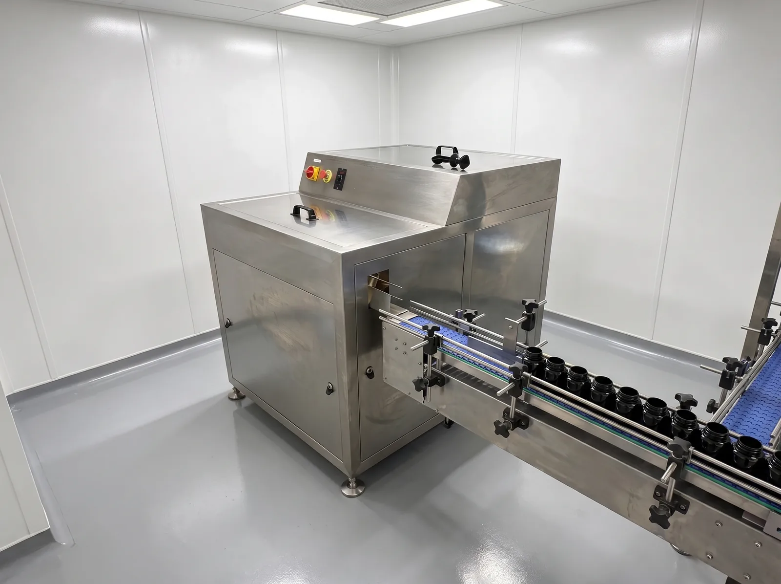 Automated bottle filler and conveyor